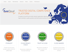 Tablet Screenshot of eurocloud.org
